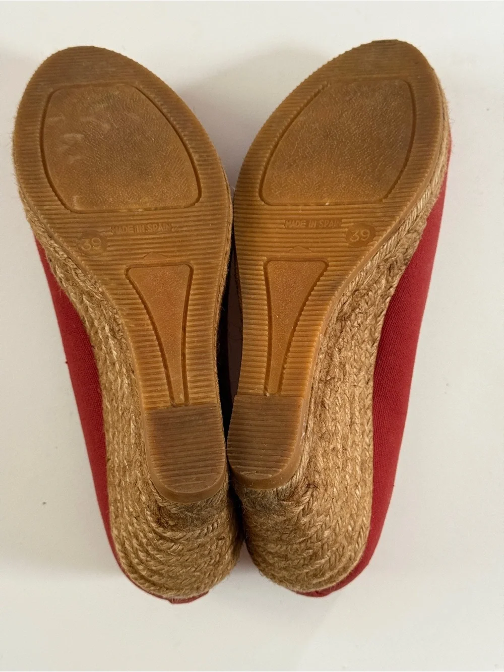 Viscata Barcelona Red Canvas Espadrille Wedges